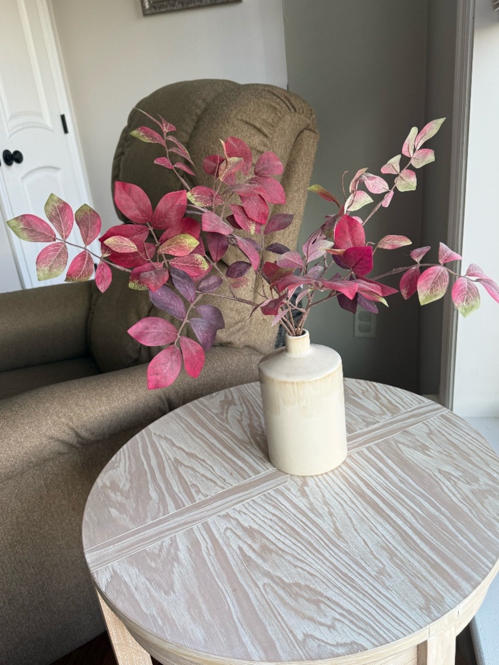 Threshold (Target) Leaf Arrangement in Ceramic Pot
